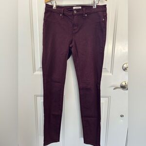Lila Ryan Maroon Skinny Jeans Size 27